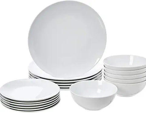 AmazonBasics 18-Piece Dinnerware Set